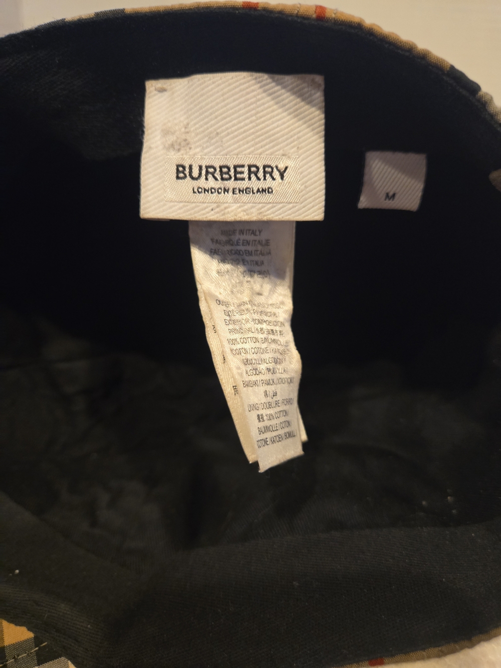 Burberry Beige Nova Check TB Monogram Archive Baseball Cap - Picture 11 of 16